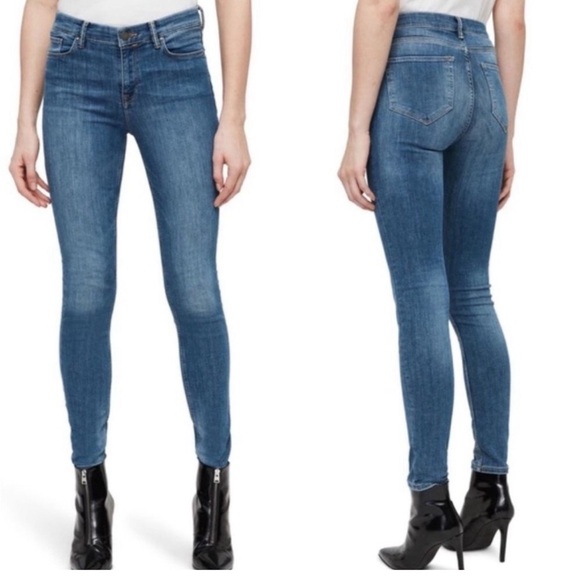 Allsaints Grace Skinny Fit Midy Length Stretch 
Size - Picture 2 of 14